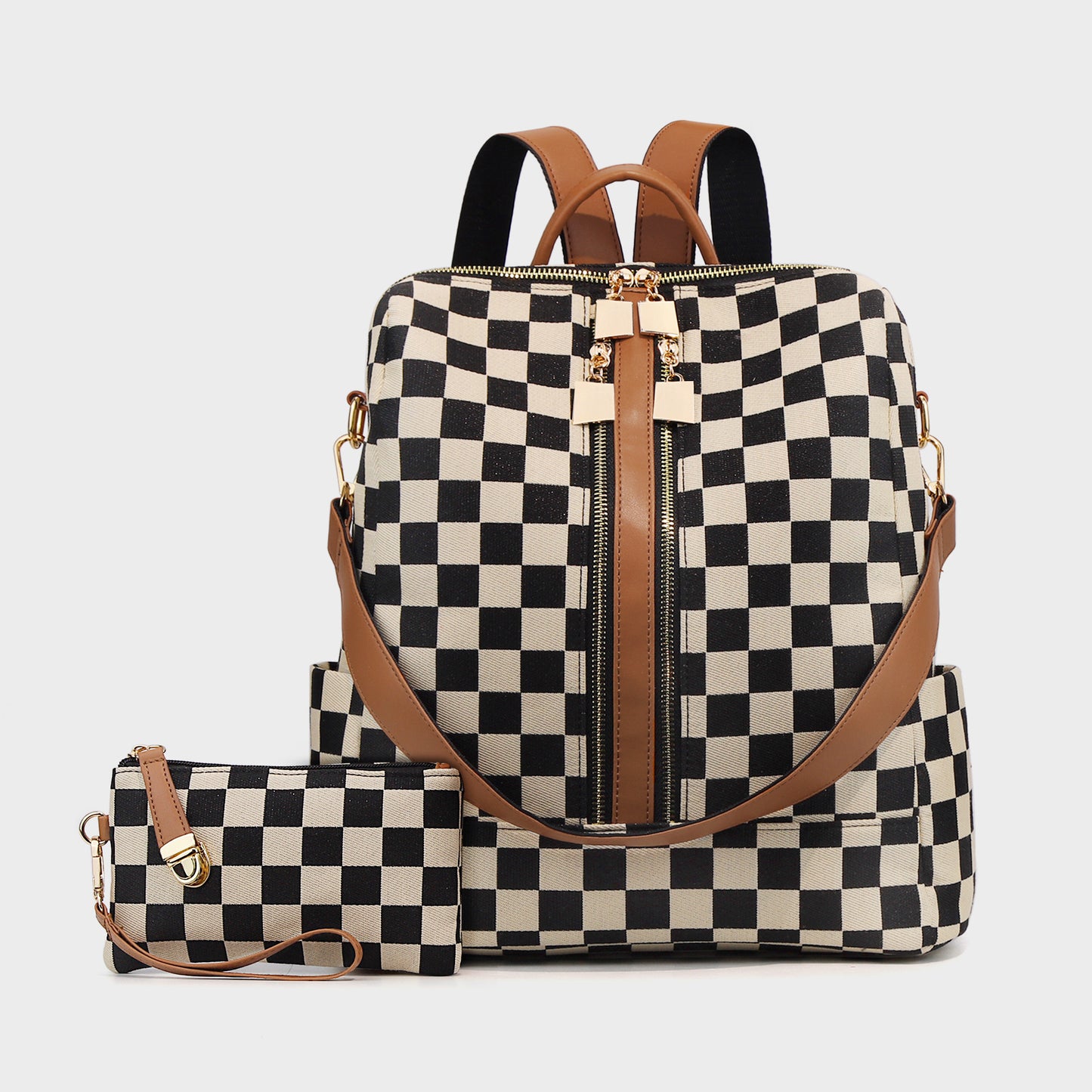 Women's Trendy Fashion Leopard Print Large Capacity Backpacks