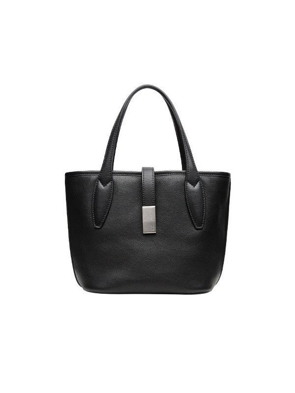 Women's Tanning Leather Long Basket Portable Large Capacity Bucket Bags