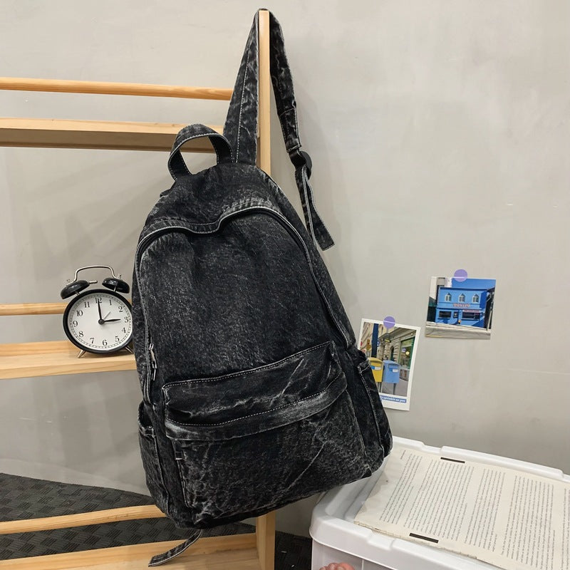 Denim Female Large Capacity Versatile Lightweight Backpacks