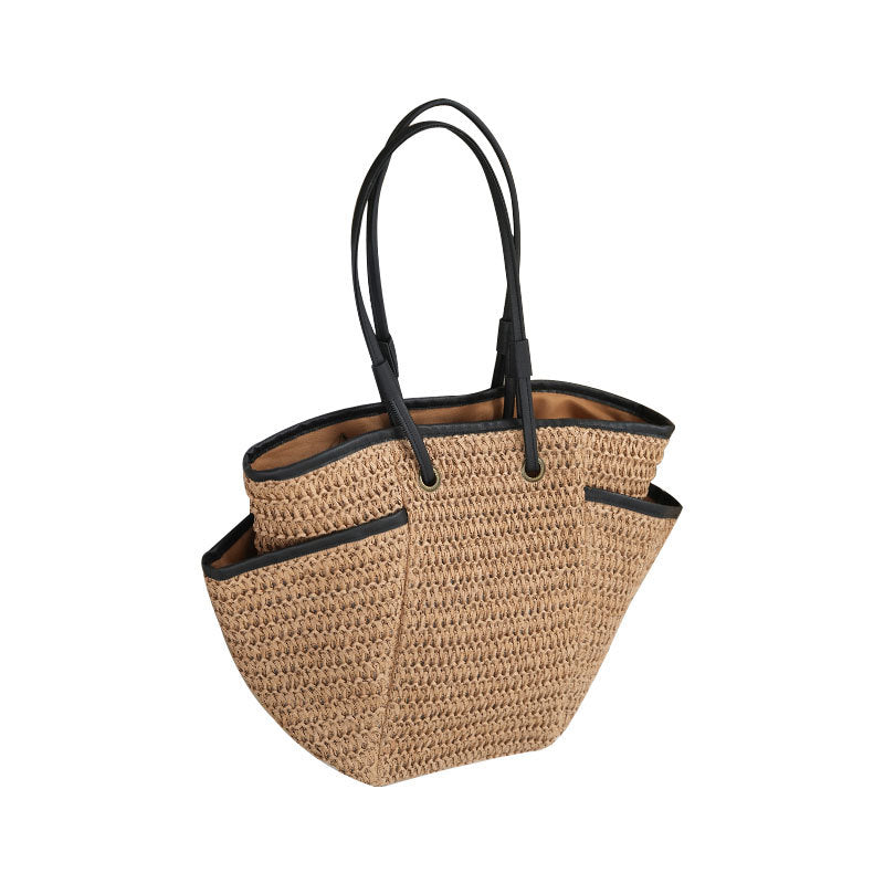 Women's Simple Large Capacity Straw Fashion Summer Commute Leisure Handbags