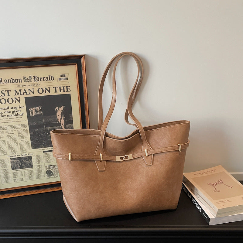 Women's High-grade Large Capacity Fashion Commuter Tote Bag