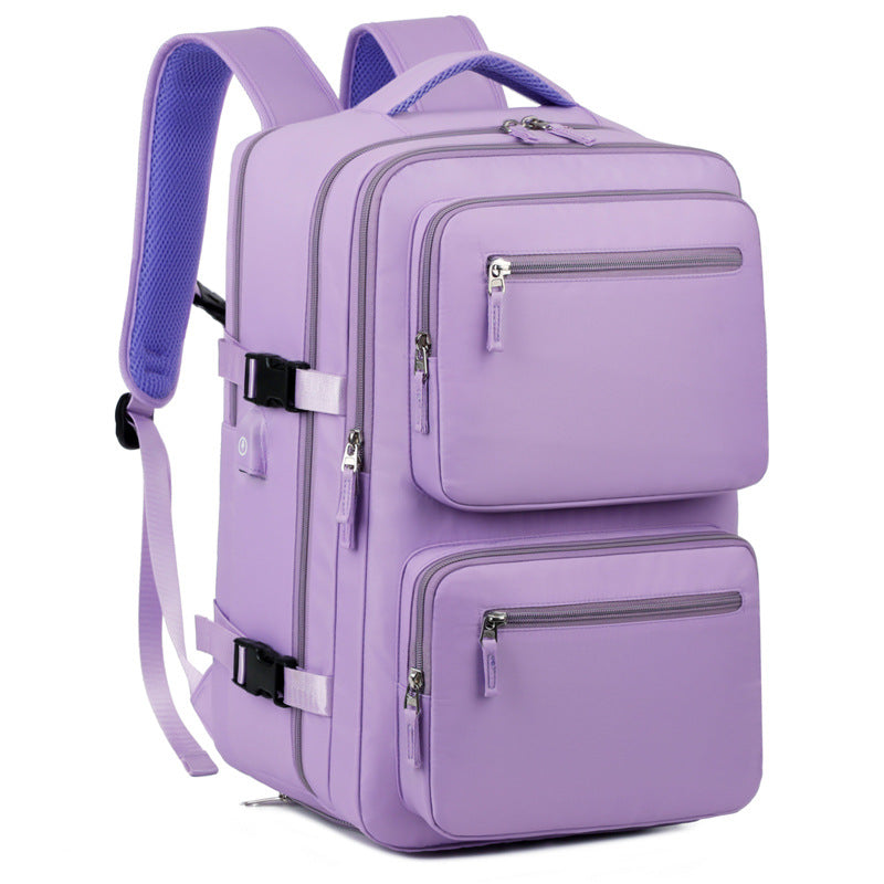 Women's & Men's Simple Large Capacity Business Computer Short Leisure Backpack