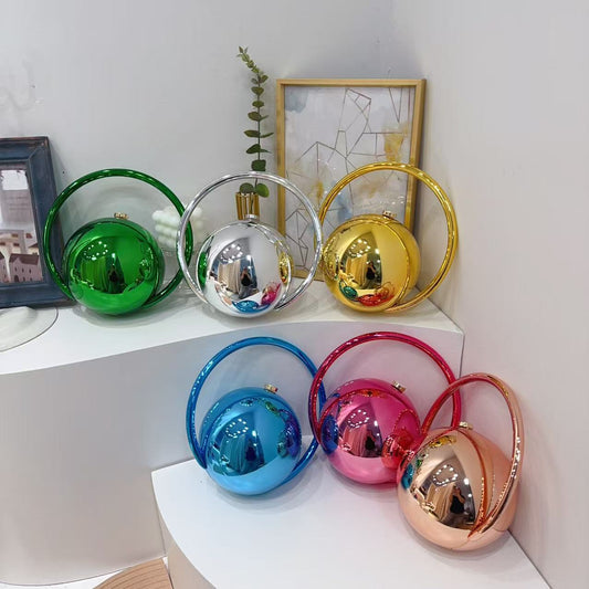 High Sense Technology Spherical Dinner Electroplating Simple Bags
