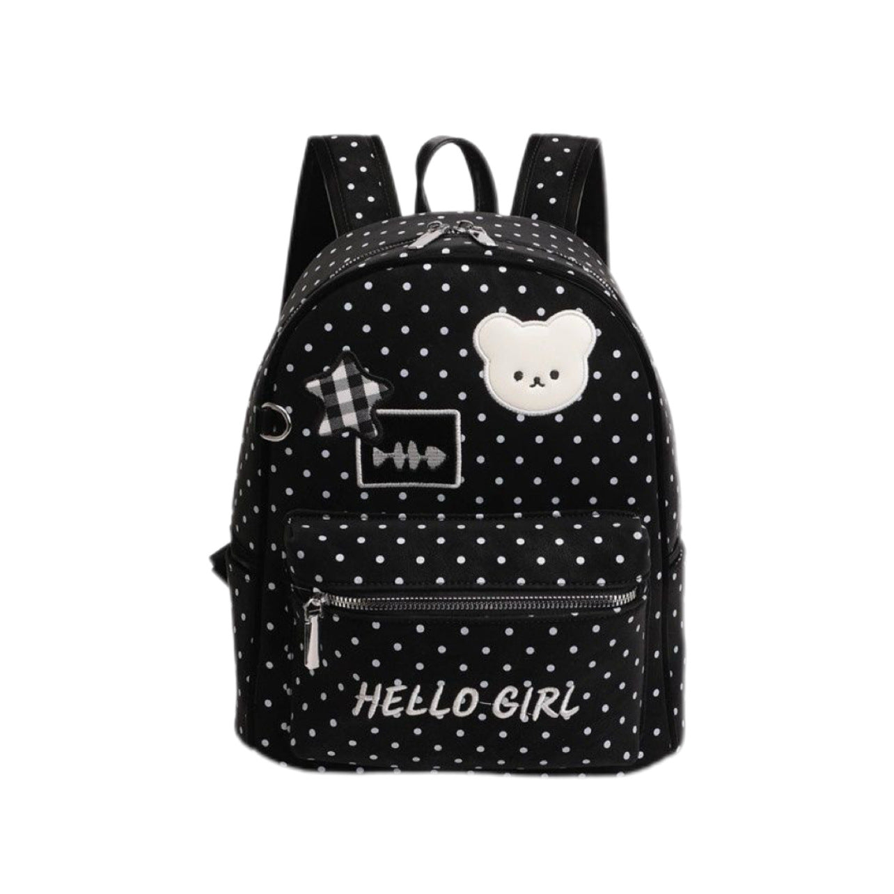 Female Stylish Good Texture Cute Polka Leisure Backpack