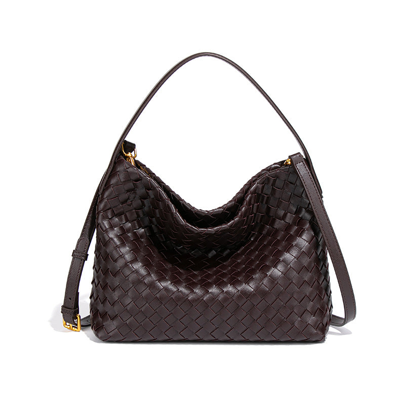 Women's Retro High-grade Woven Commuting Fashion Underarm Handbags