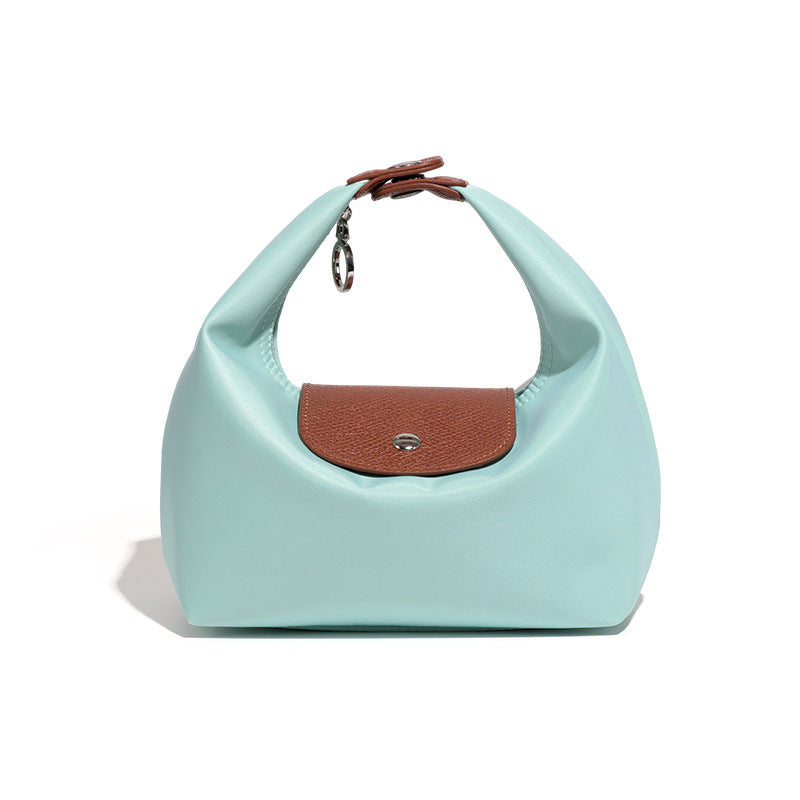 French Style Nylon Hand Carrying Lunch Box Waterproof Scratch Resistant Women's Handbag