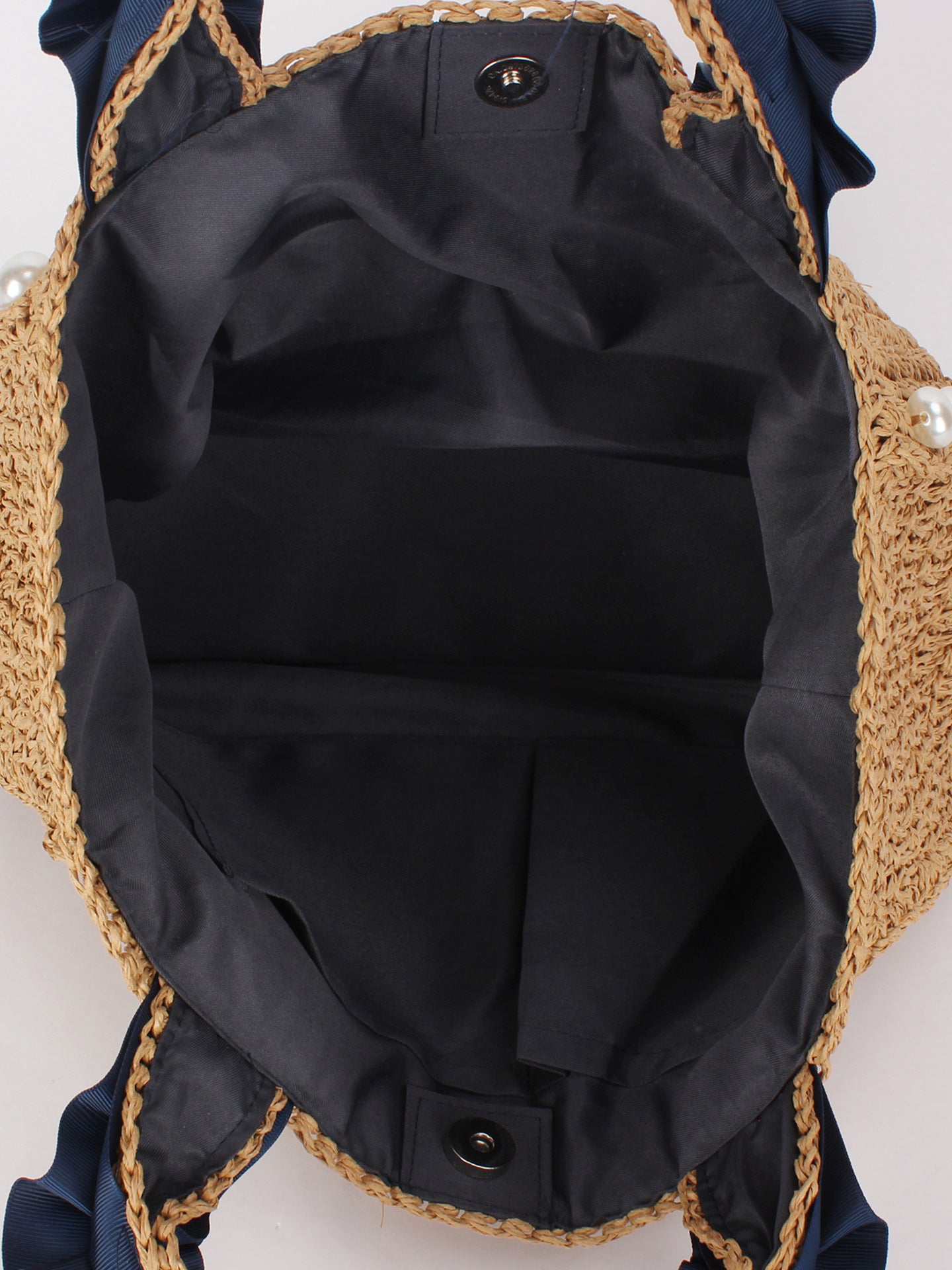 Lace Ribbon Handmade Woven Seaside Holiday Women's Shoulder Bag