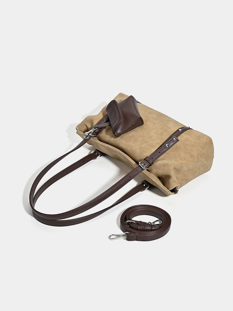 Women's Retro Suede Pillow Large Capacity Commuter Fashion Underarm Bag