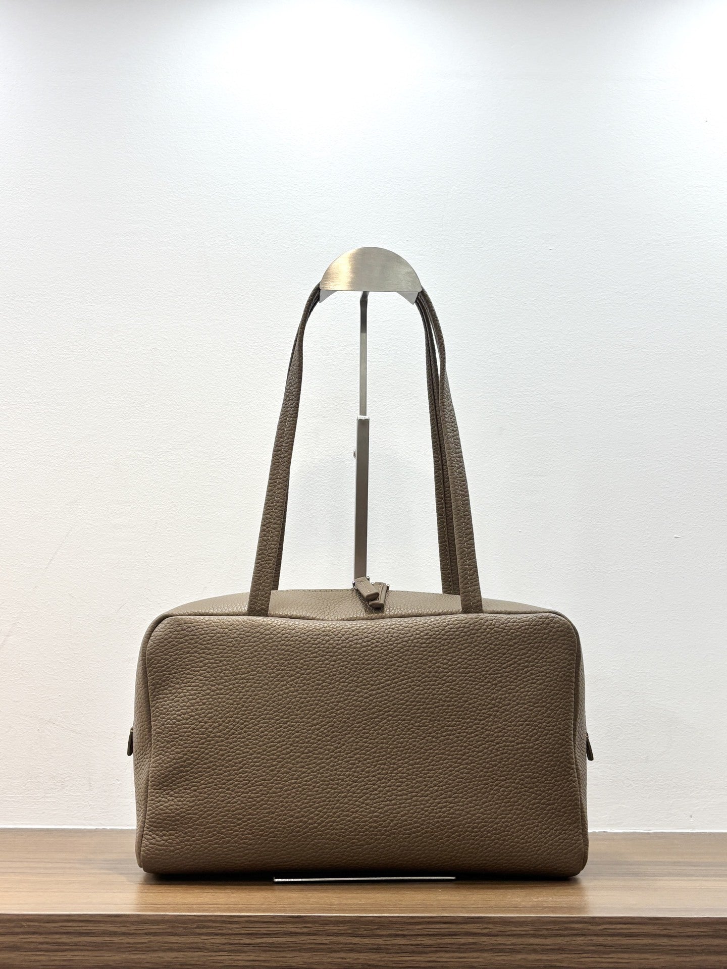 Women's Cowhide Leather Simple Underarm Genuine Boston Bags