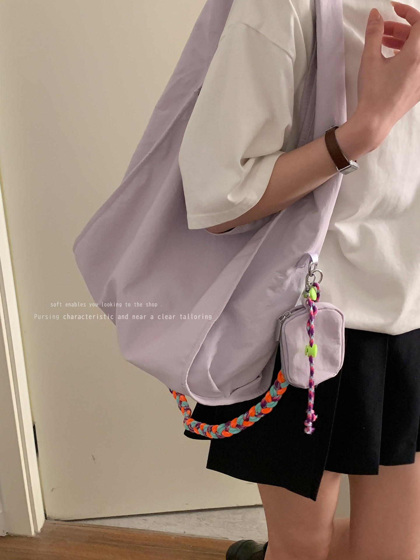 Canvas Korean Style Idle Underarm Simple Tote Bag