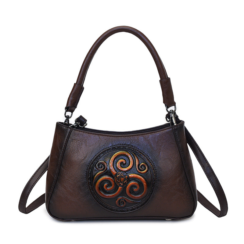 Comfortable Female Mother Retro Western Temperament Shoulder Bags
