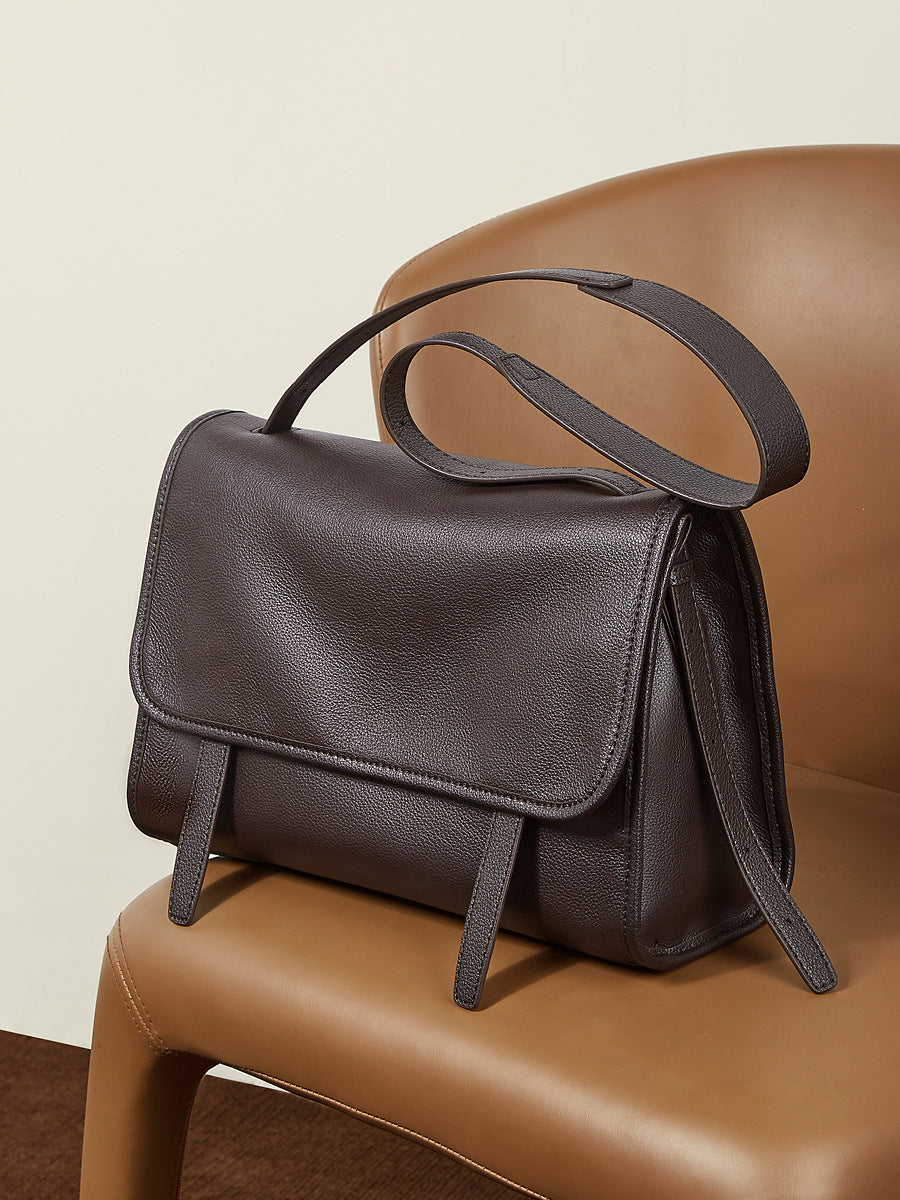 Graceful Calf Leather Vintage For Genuine Women's Shoulder Bag