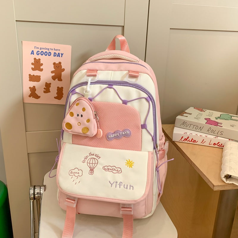 Color Cute Lightweight Large Capacity Versatile Backpacks