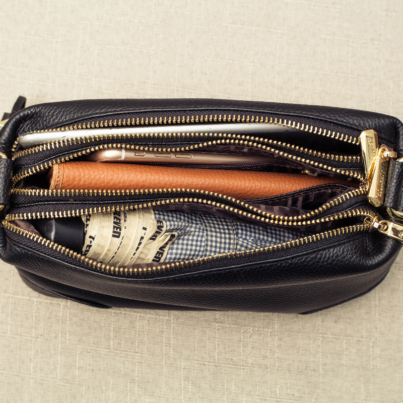 Women's Winter Genuine Leather Tassel Fashion Women's Handbag