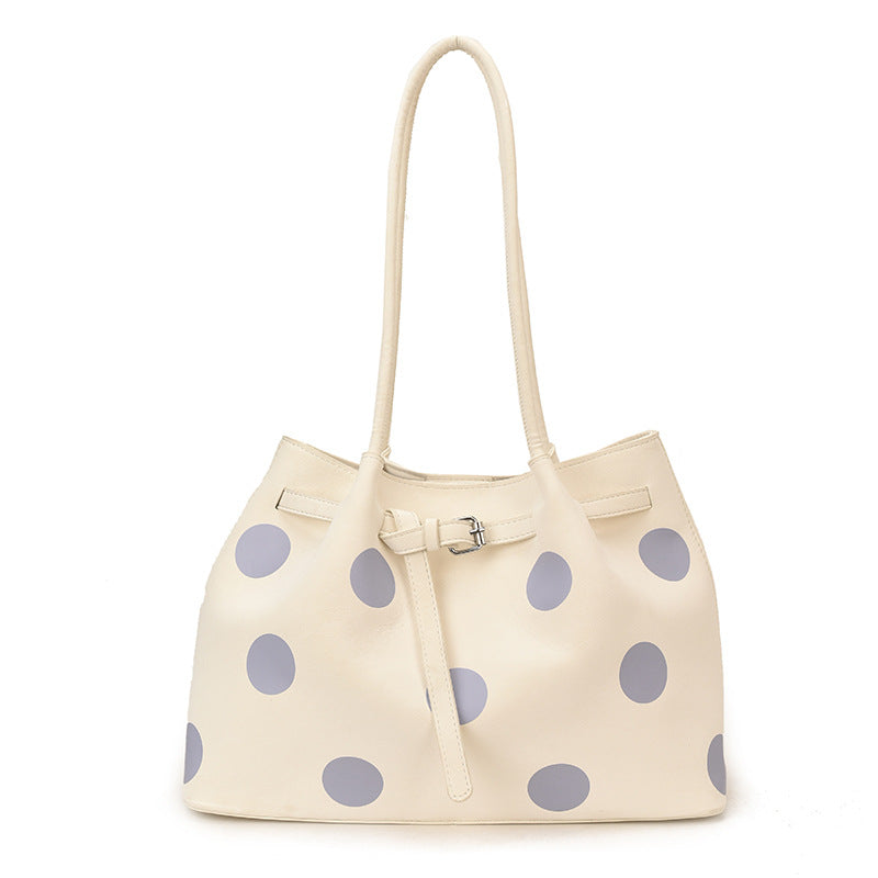 Women's Large Capacity Fashion Polka Dot Commuter Western Style Women's Messenger Bag