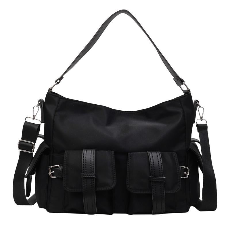 Women's Textured Nylon Cloth Fashionable Large Capacity Waterproof Tote Bag