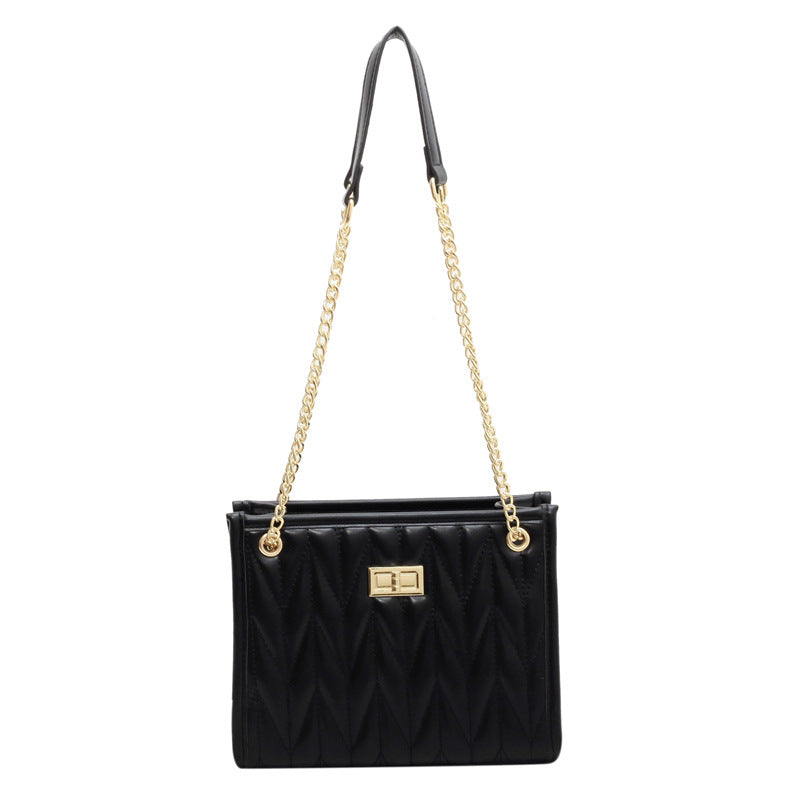 Women's Rhombus High Quality Summer Fashion Chain Personality Tote Bag