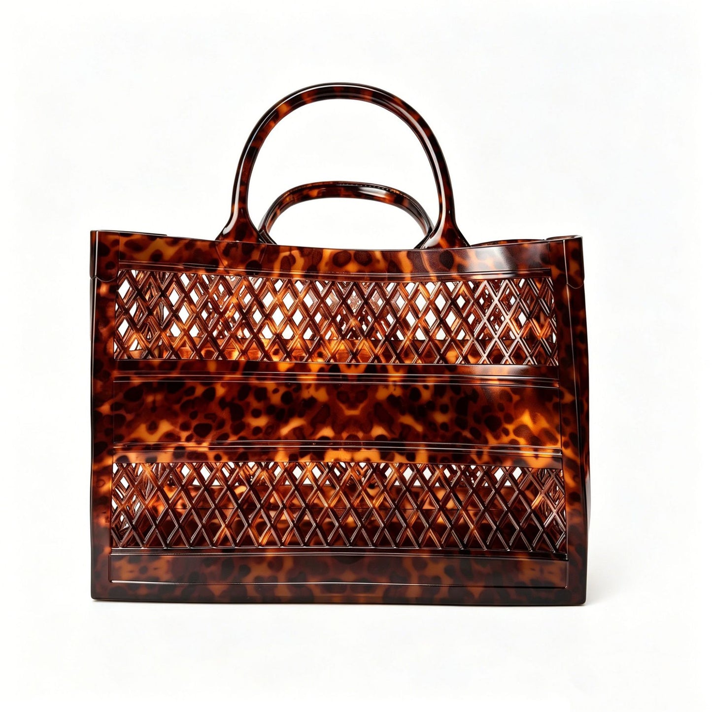 Summer Shopping Basket Portable Gel Large Capacity Women's Handbag