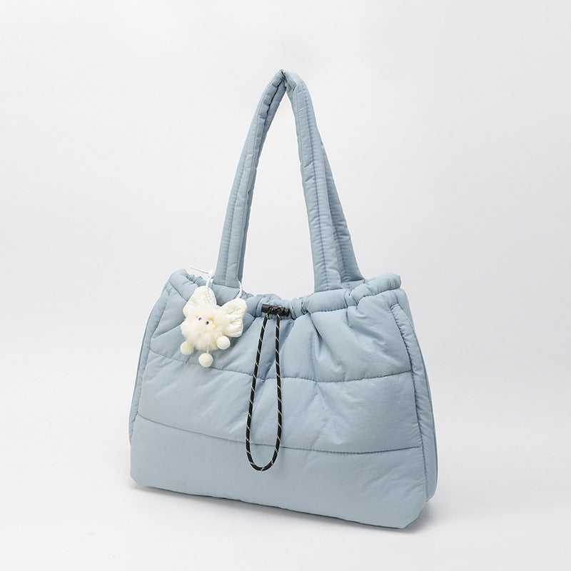 Women's Down Large Capacity Quilted Versatile Underarm Trendy Cotton Women's Shoulder Bag