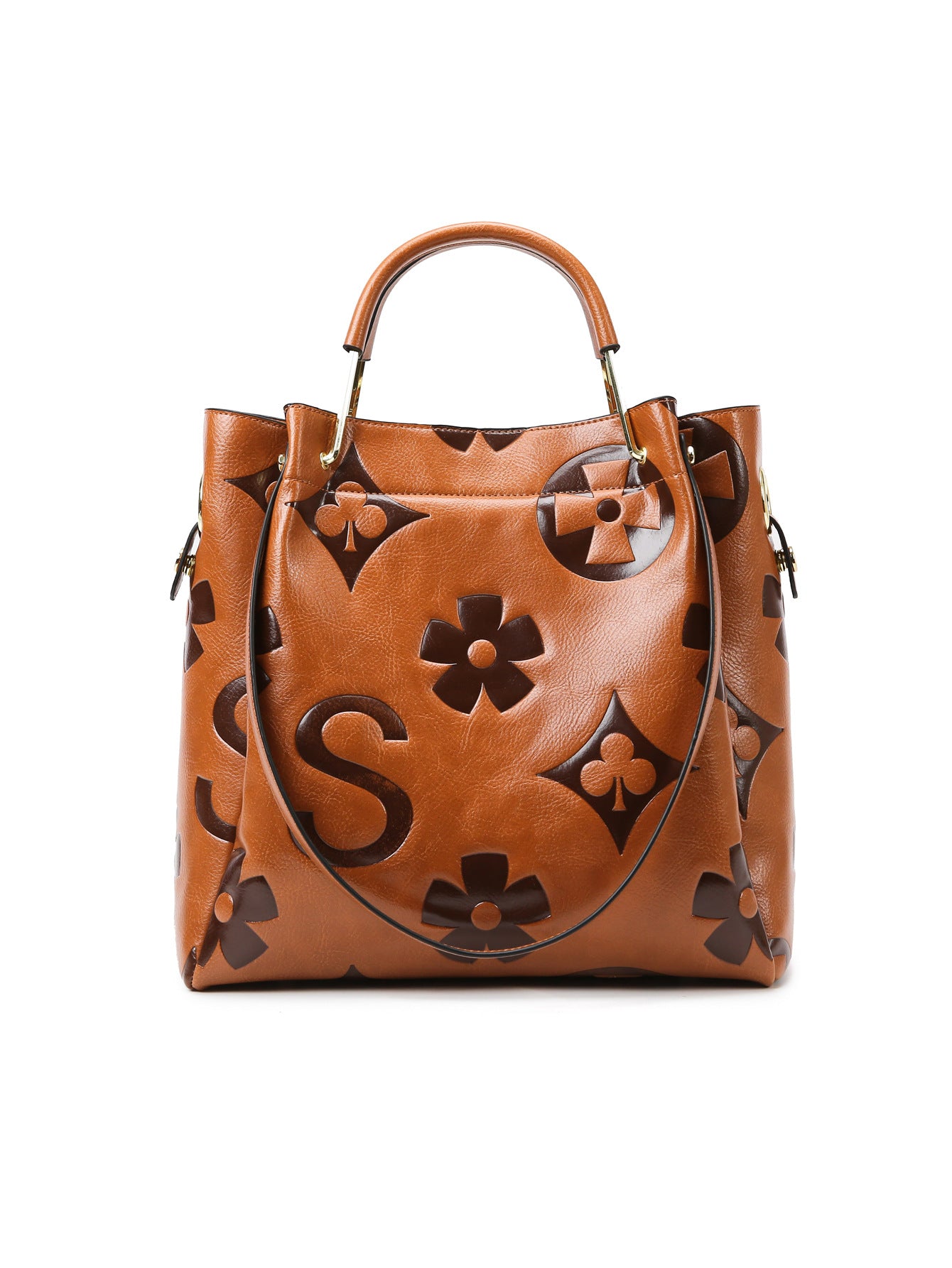 Women's High-grade Large Capacity Retro Simple Fashion Bucket Bag