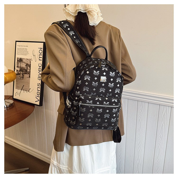 Fashionable Exquisite Female Niche Western Style Backpacks