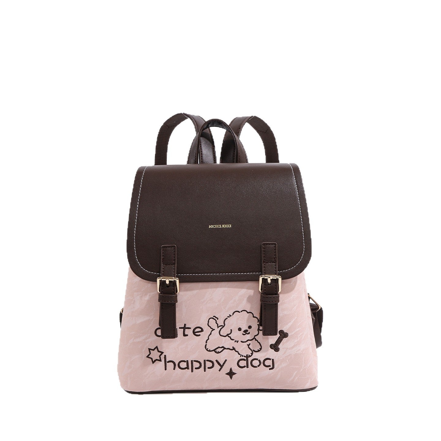 Women's Beige Pink Street Fashion Commuter For Backpacks