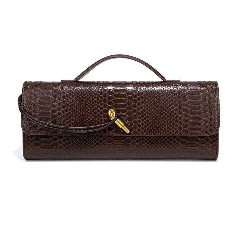 Women's Holding Dinner Vintage Stone Pattern Chinese Baguette Organ Women's Handbag