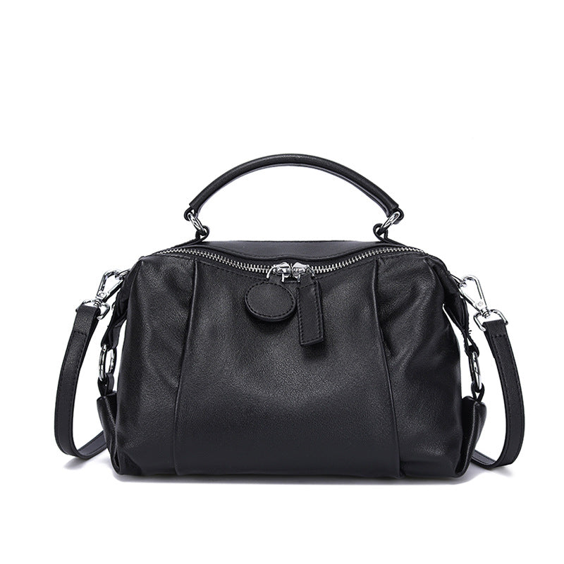 Vintage Luxury Cowhide Leather Fashion Trendy Handbags