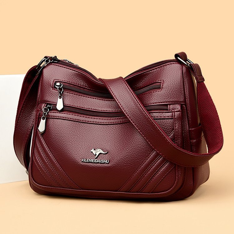 Mom Zipper Autumn Sewing Line Popular Women's Messenger Bag