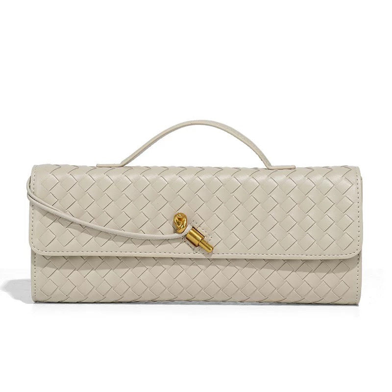 Woven Baguette Niche Advanced Horizontal Hand Holding Women's Shoulder Bag