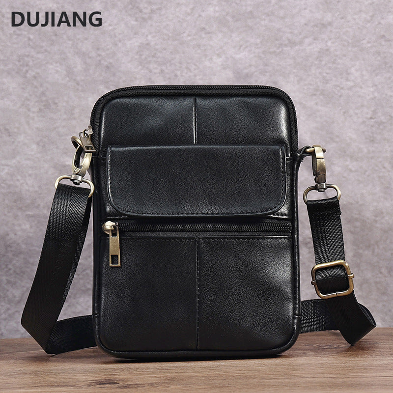 Men's Genuine Leather Mobile Cowhide Retro Men's Messenger Bag