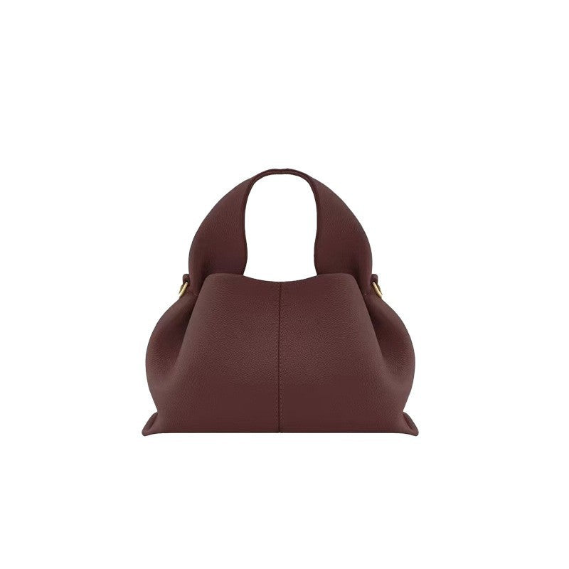 Women's Niche Dumpling French Retro High-grade Portable Women's Messenger Bag