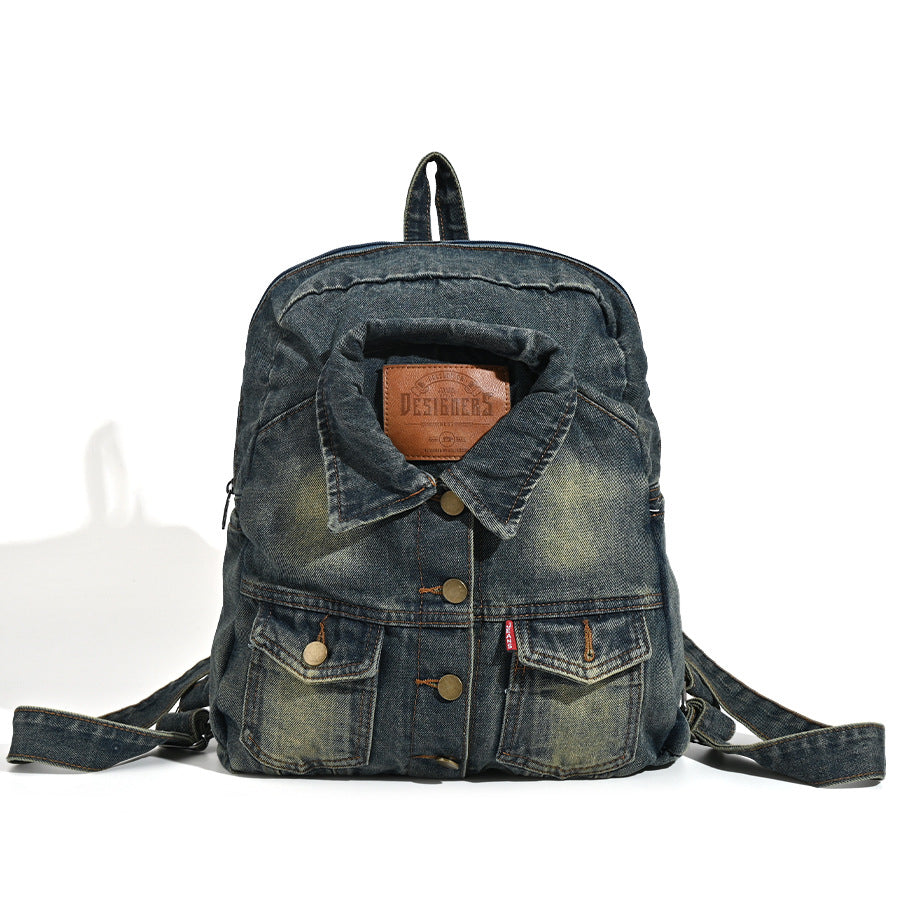 Denim Fashion Retro Style Large Capacity Tote Bag