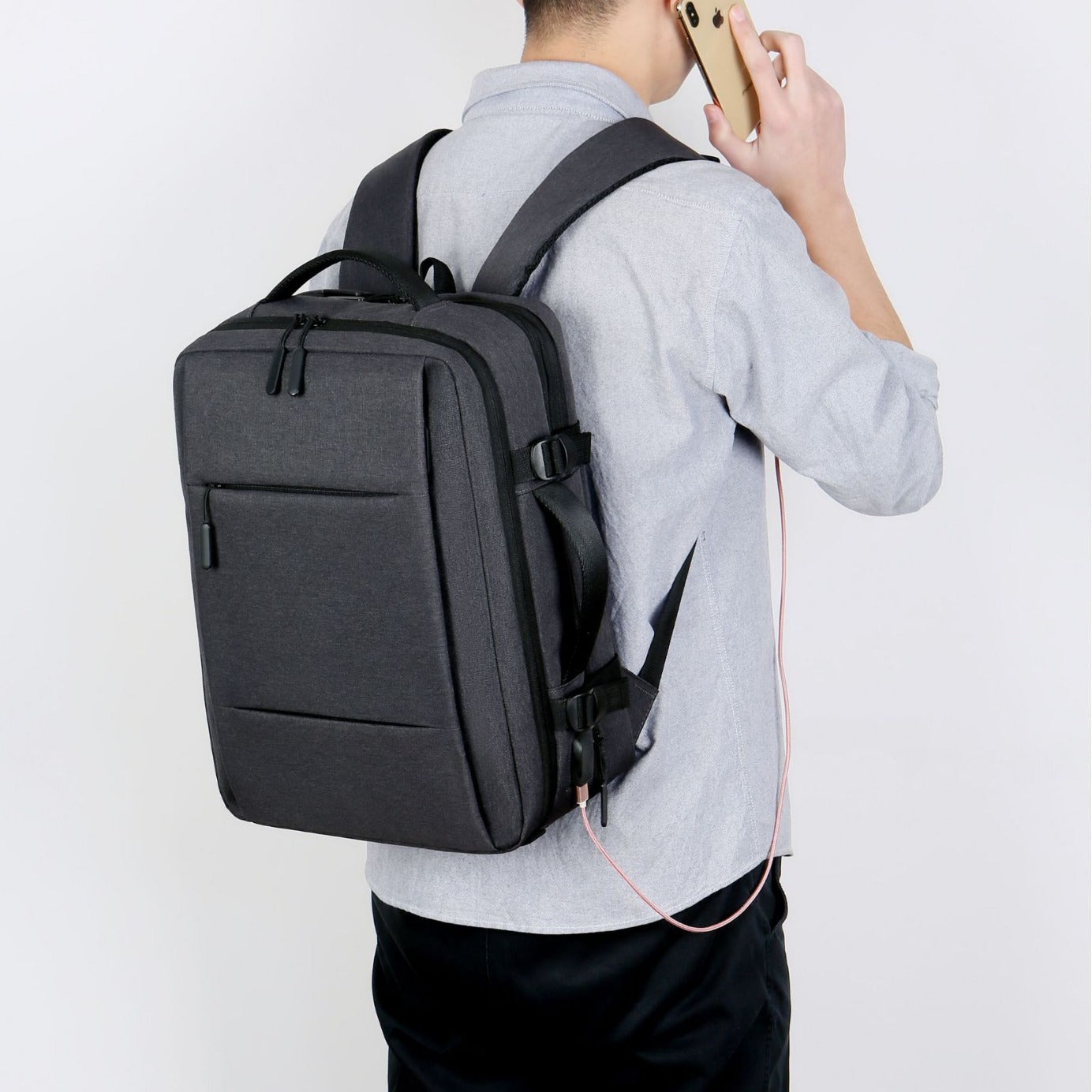 Men's Business Printed High-grade Large Capacity Computer Leisure Backpack