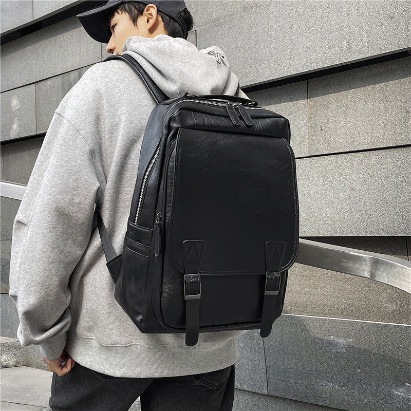 Men's Large Capacity Vintage Trendy Korean Computer Shoulder Bags