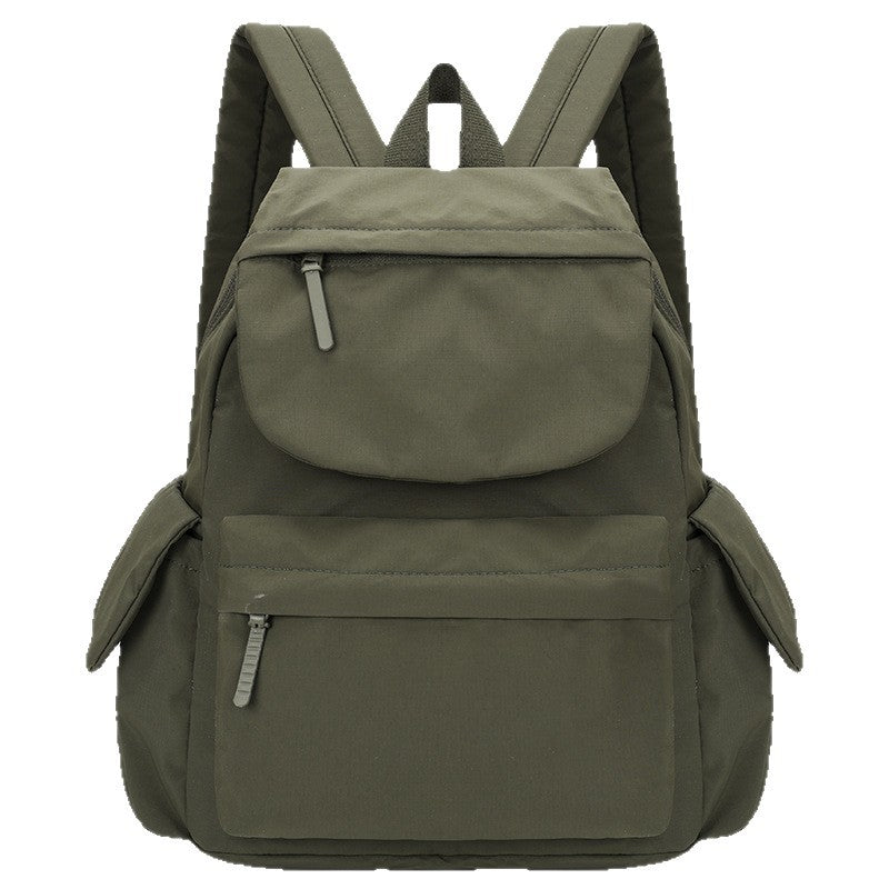 Women's Solid Color Simple Oxford Cloth Large Capacity Lightweight Commute Leisure Backpack