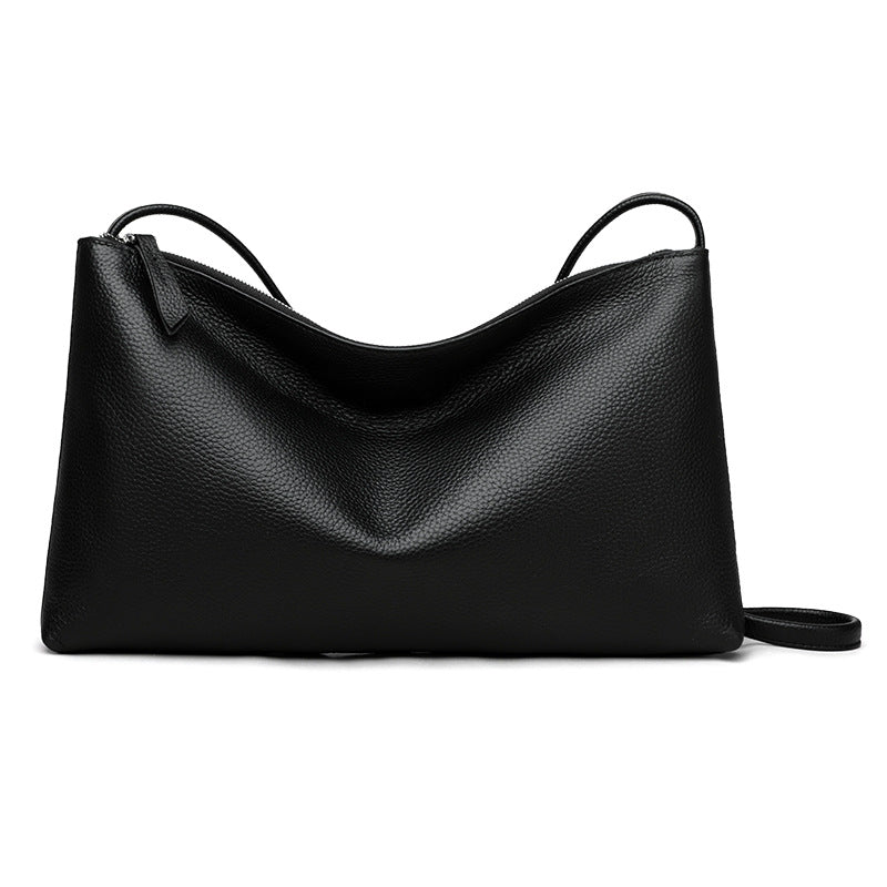 Women's Genuine Leather Large Capacity Totes Korean Style Simple Women's Messenger Bag