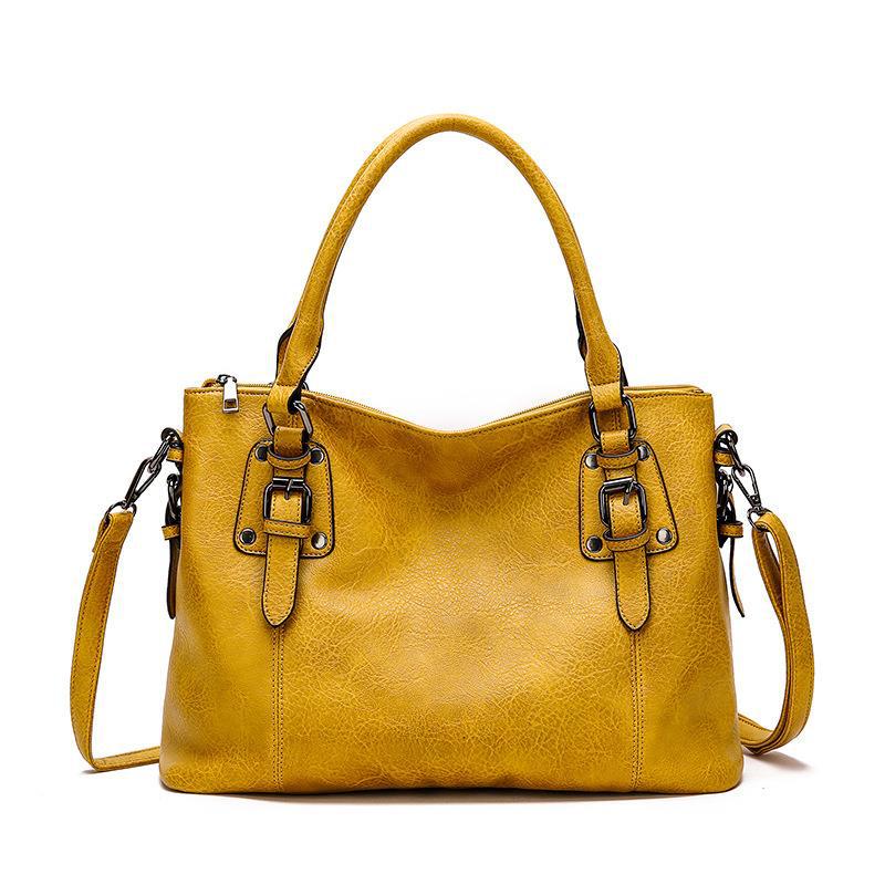 Women's Fashion Retro Simple Large Capacity Elegant Handbags