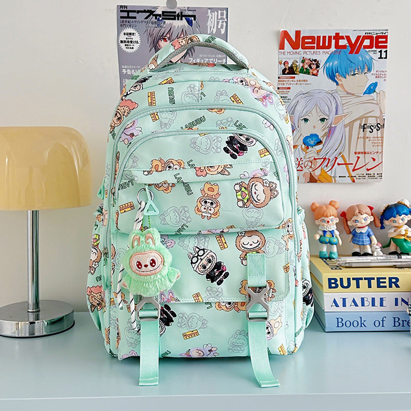 College Cartoon Lightweight Cute Versatile Large Capacity Junior Leisure Backpack