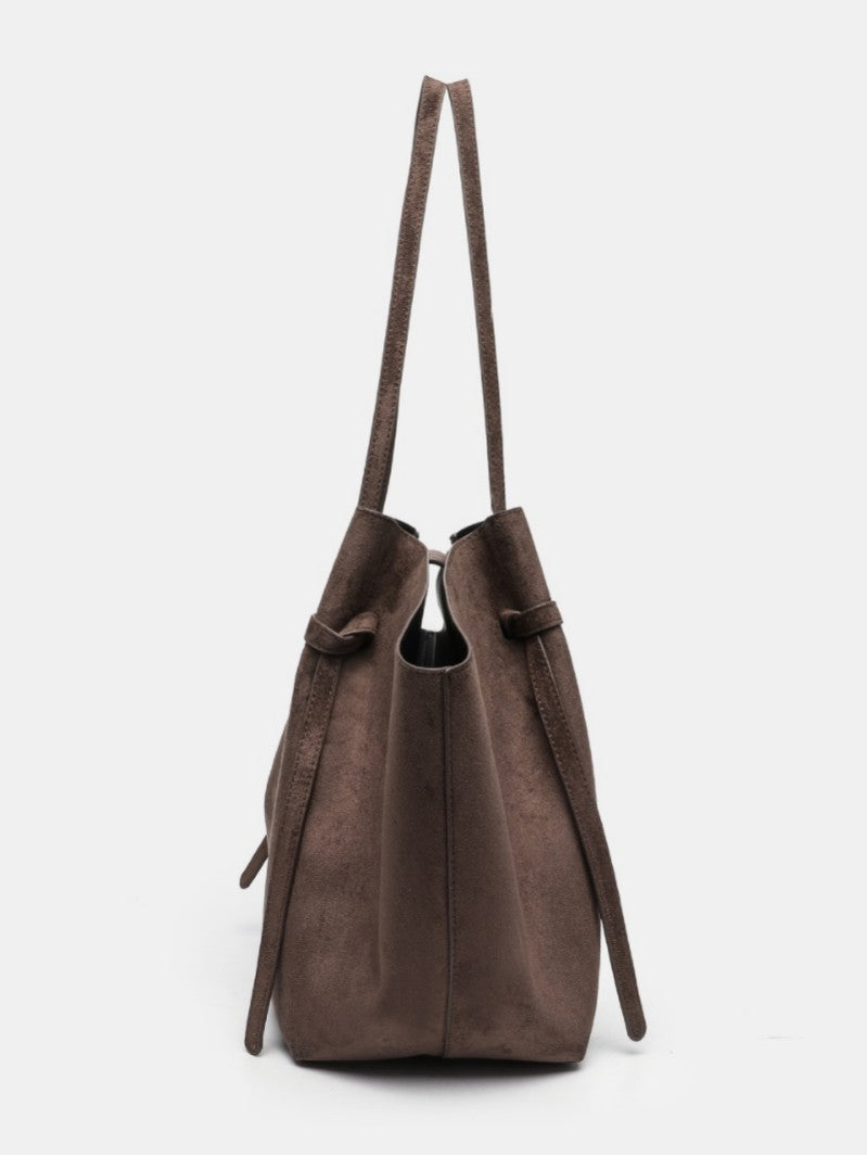Retro Wings Style Suede Large Capacity Commuter Women's Shoulder Bag
