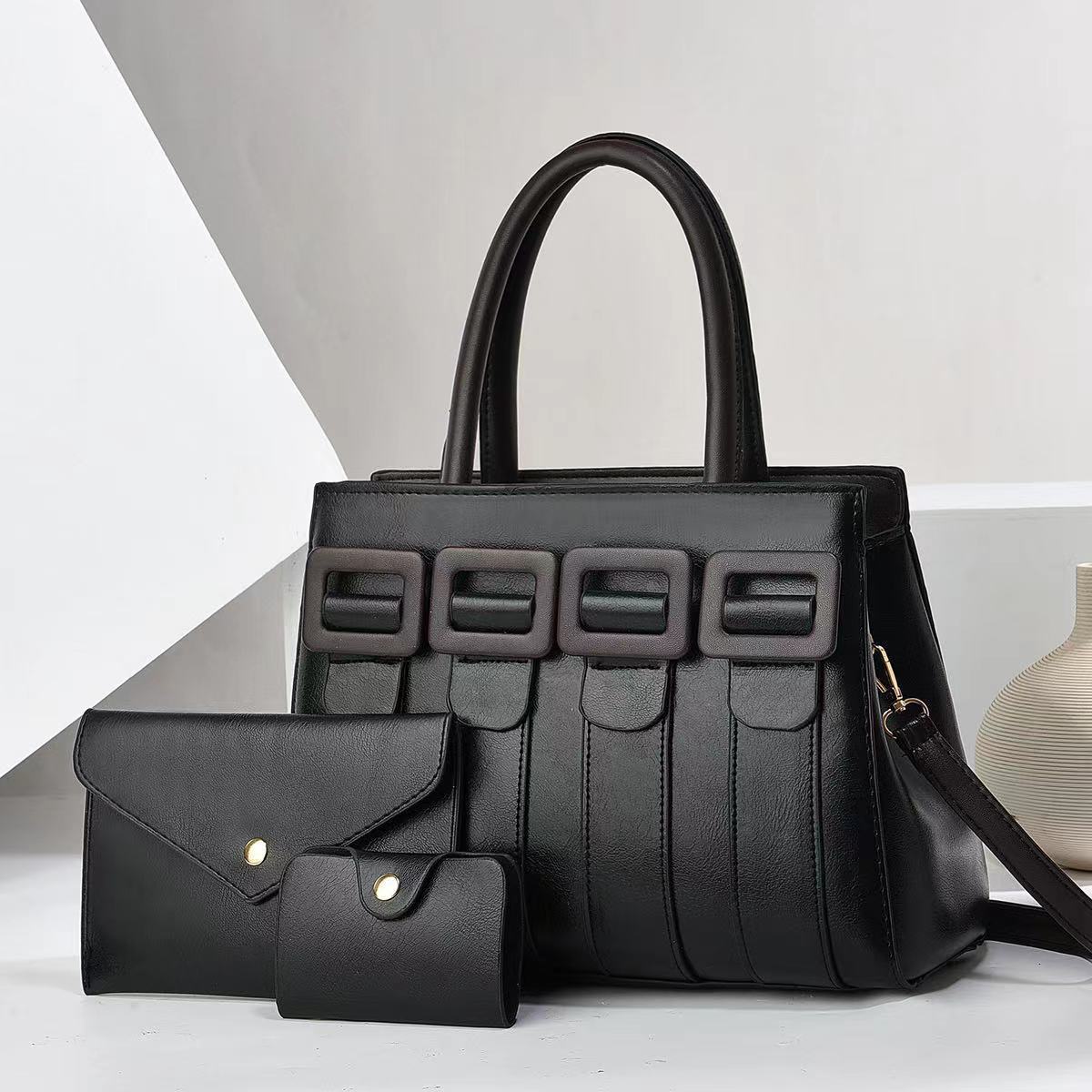 Women's Niche Commuter Set Large Capacity Texture Bags