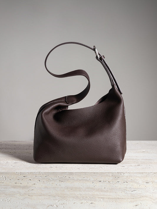 Women's Loose Soft Cowhide Vintage Genuine Leather Women's Shoulder Bag