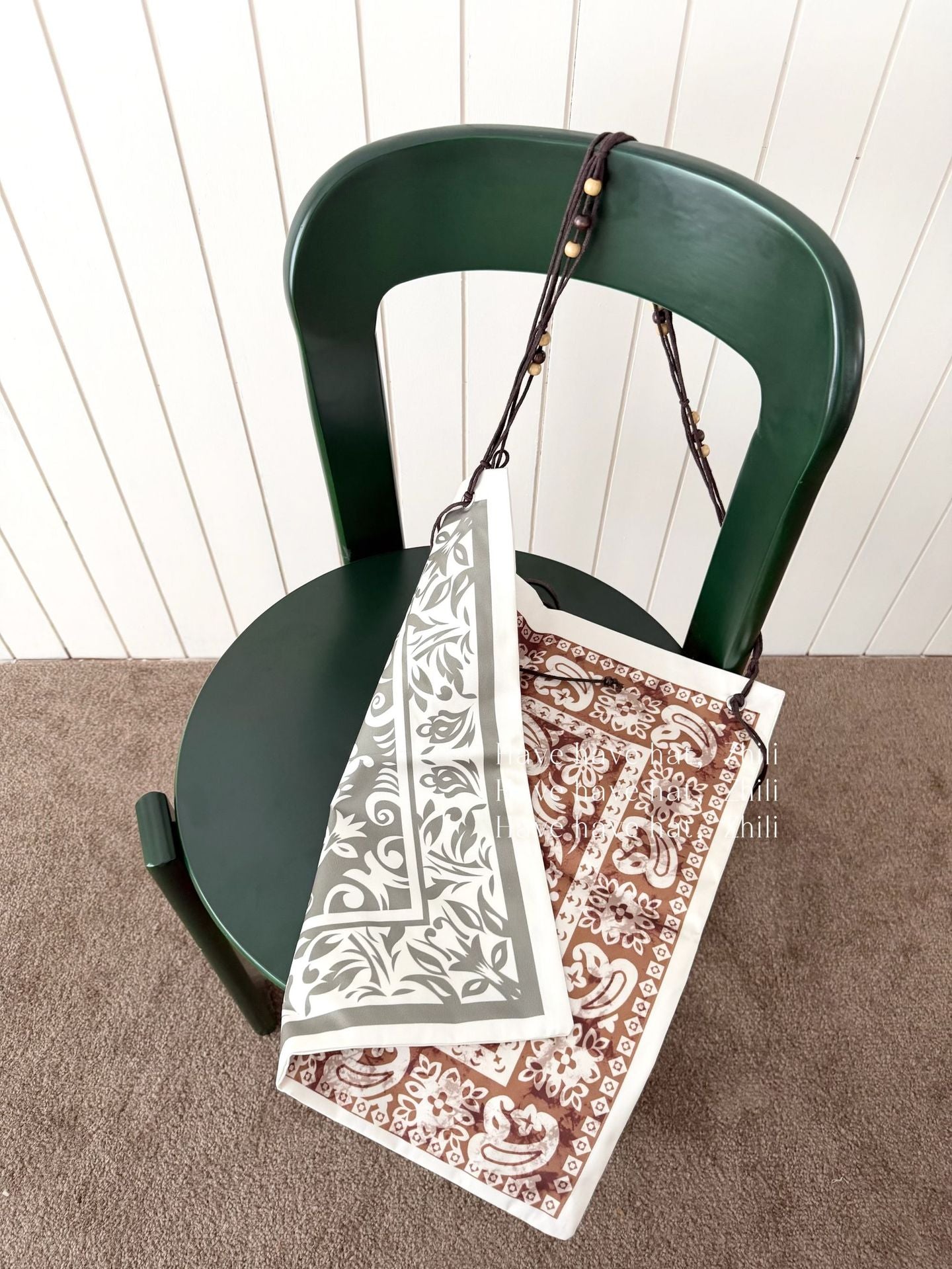 Women's Song Yan Bohemian Beaded Vintage Fashion Print Large Women's Shoulder Bag