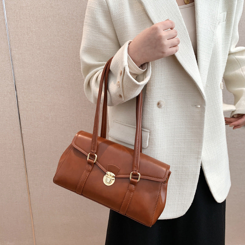 High-grade Red French Retro Underarm Special Women's Shoulder Bag