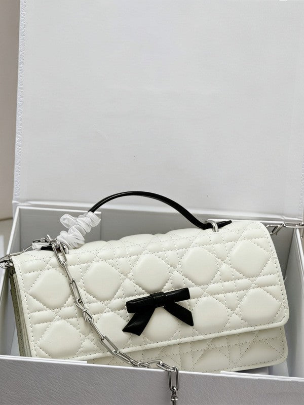 Elegant Women's Bow Rhombus Chain Fashion Women's Messenger Bag