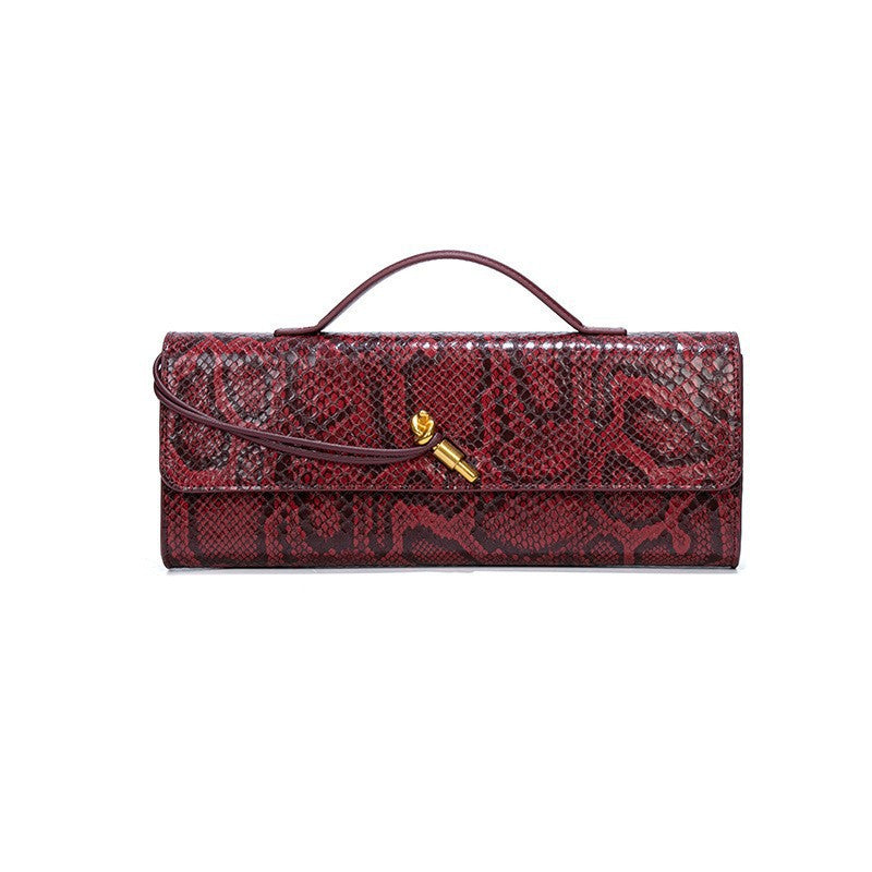Women's Holding Dinner Vintage Stone Pattern Chinese Baguette Organ Women's Handbag