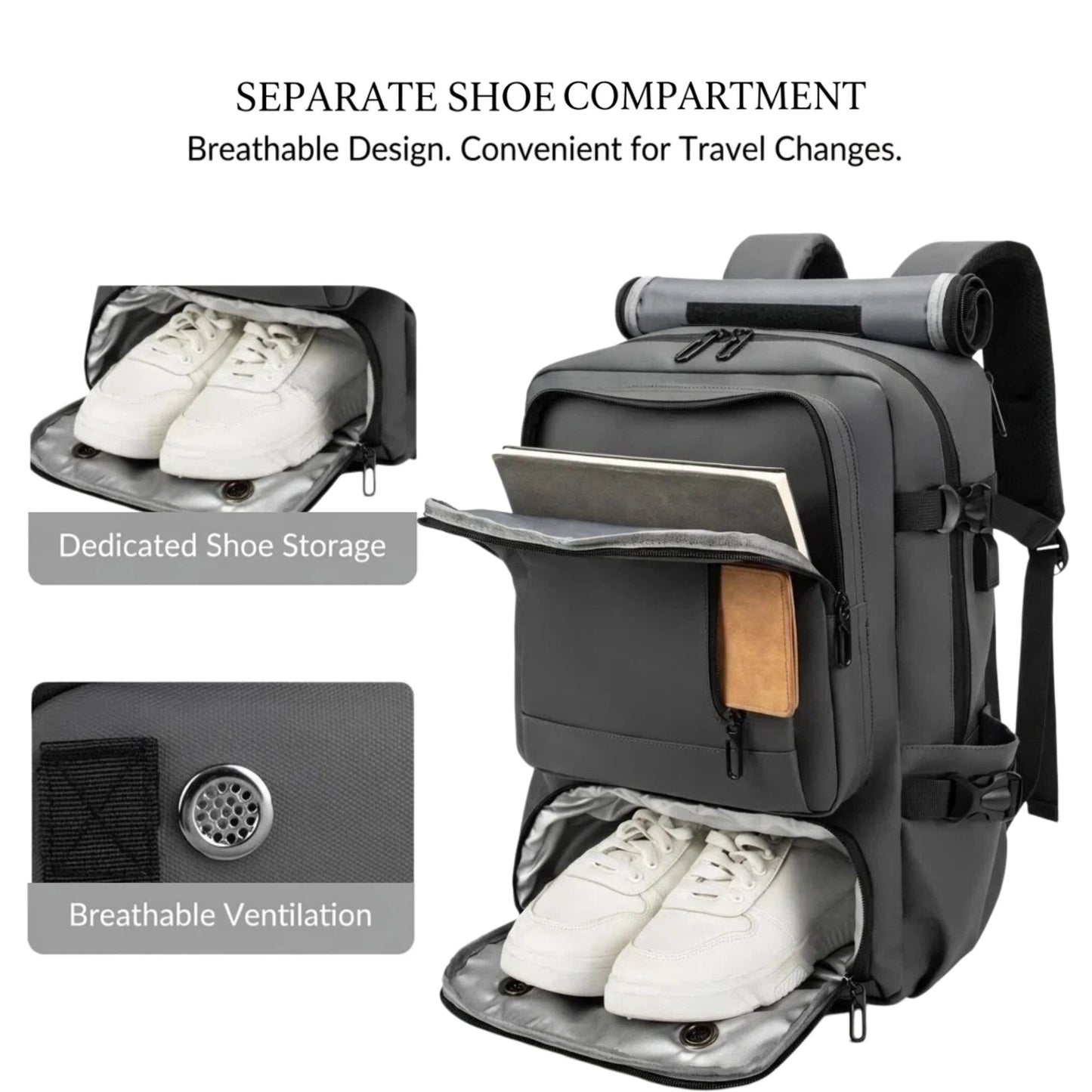 Large Capacity Trip Waterproof Expansion Computer Independent Bags