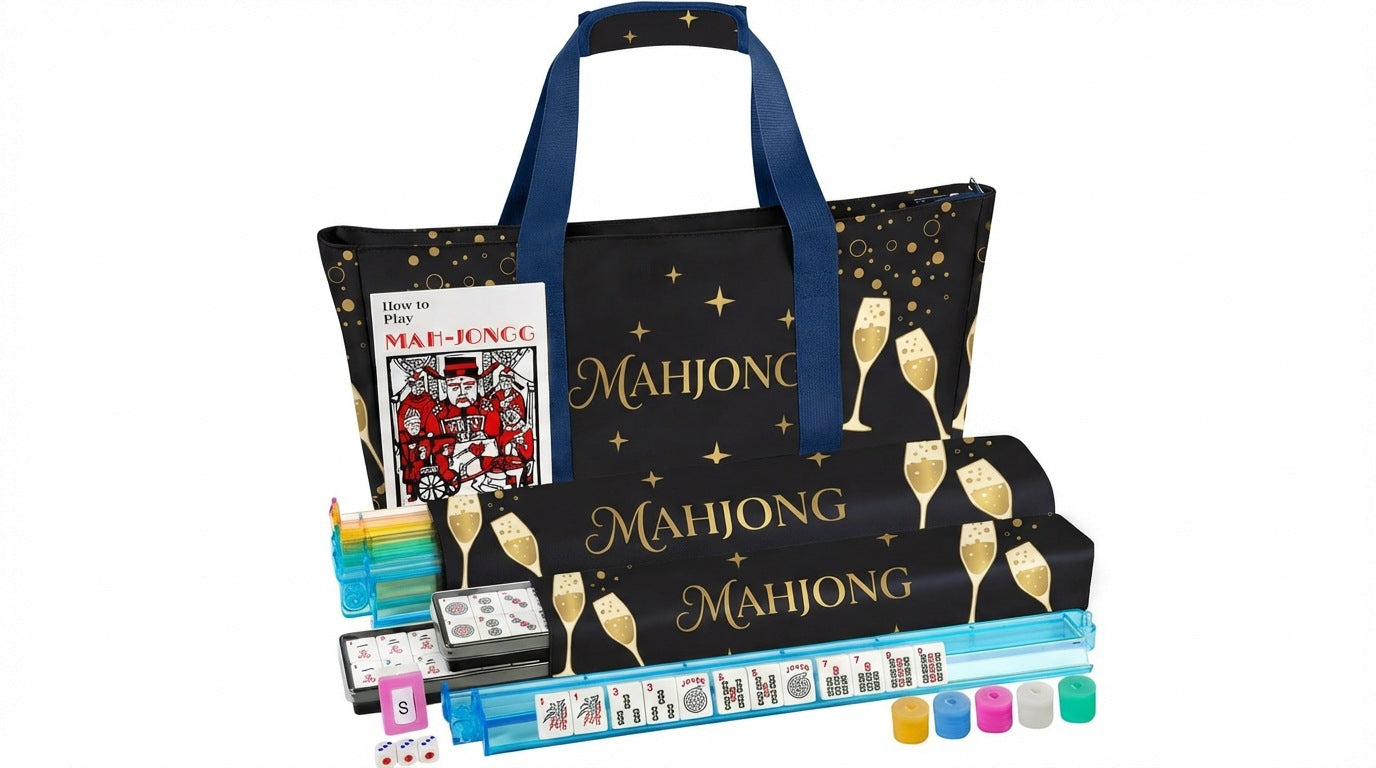 American Mahjong Set Large Capacity Three-piece Multifunctional Makeup Bag