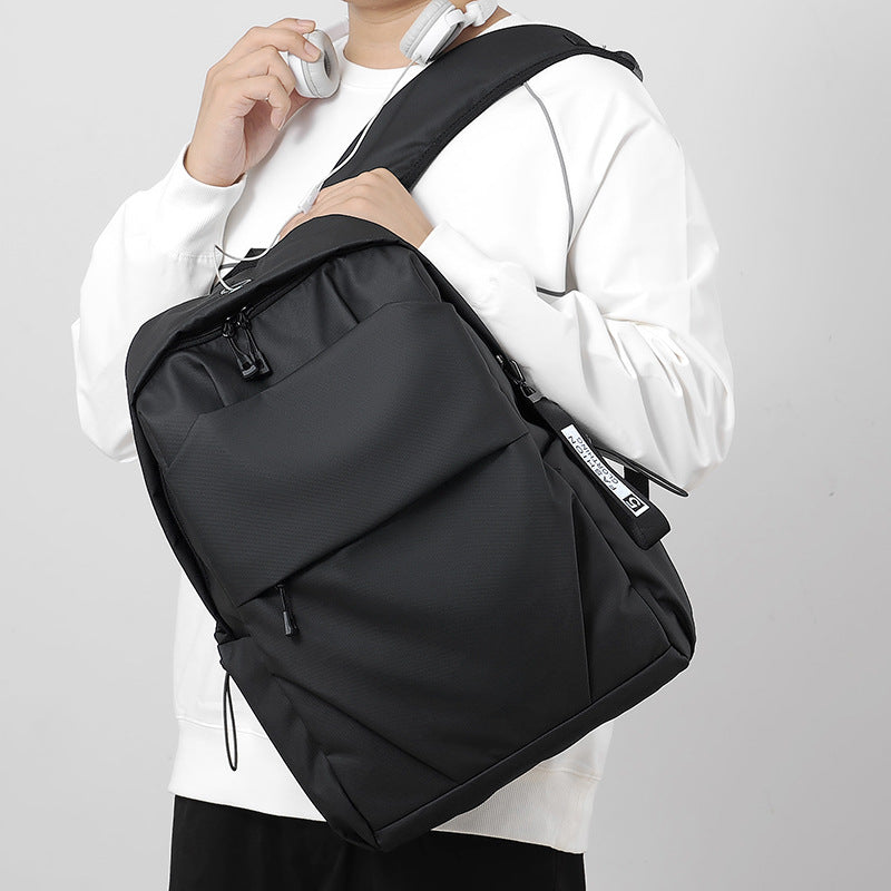 Men's Simple Atmosphere Business Computer Trendy Charging Leisure Backpack