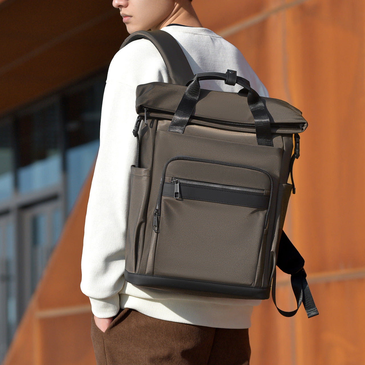 Men's High-grade Large Capacity Computer Commuter Business Backpack